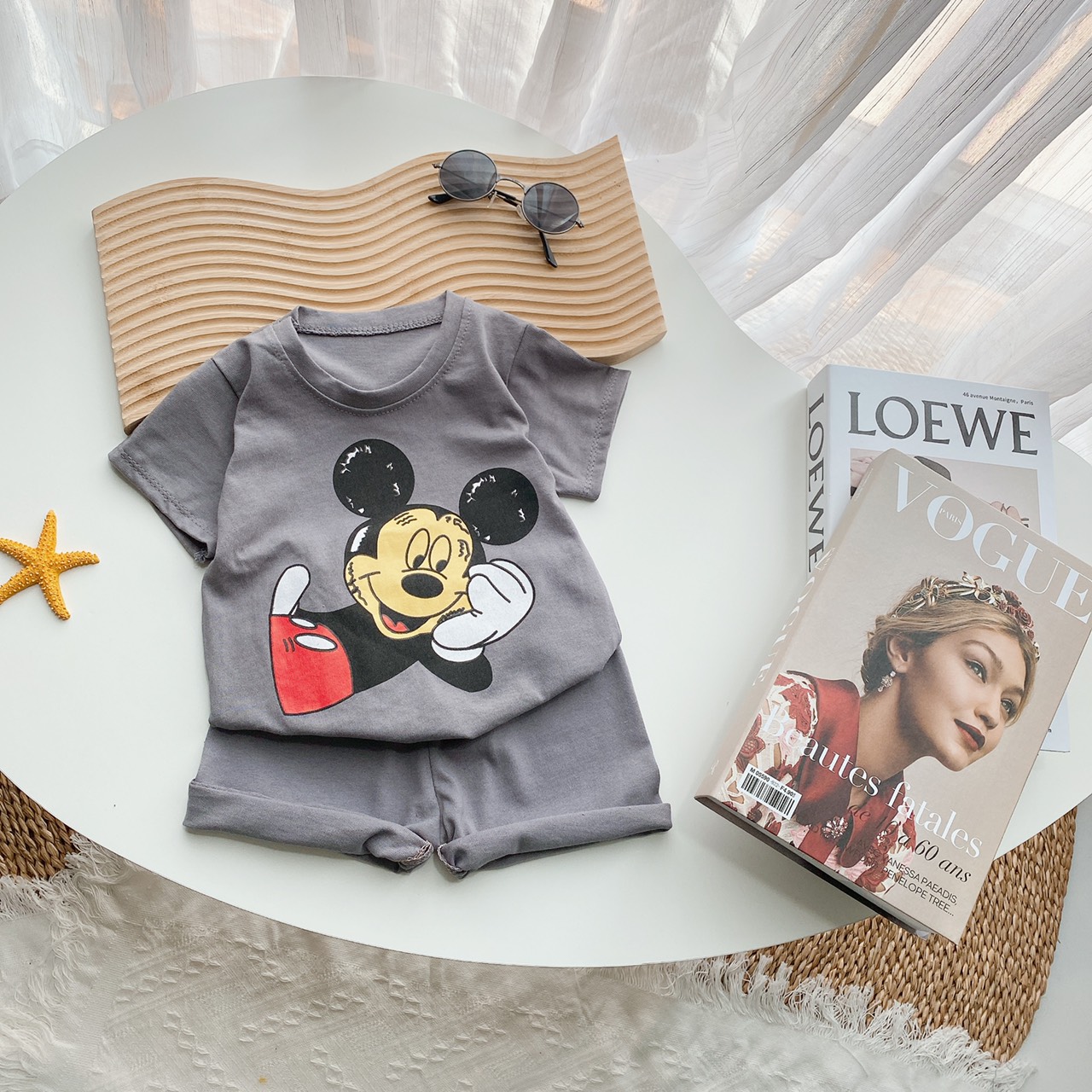 BỘ MICKEY 2 MÀU CHO BÉ 8-18Kg