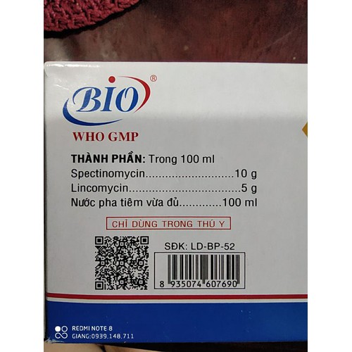 Combo 2 chai BIO LINCO-S 20ml