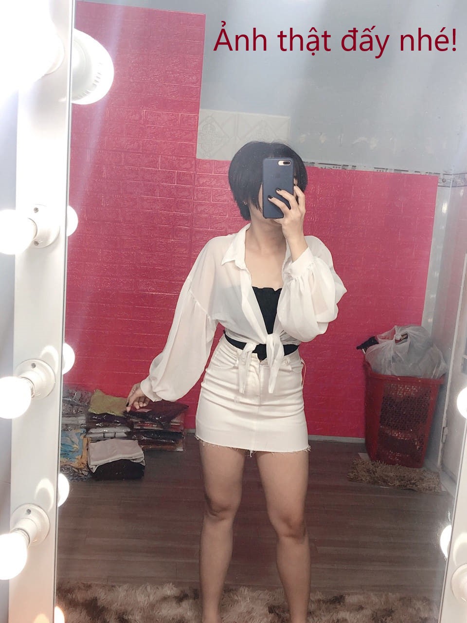 Áo khoác kiểu sơ mi voan