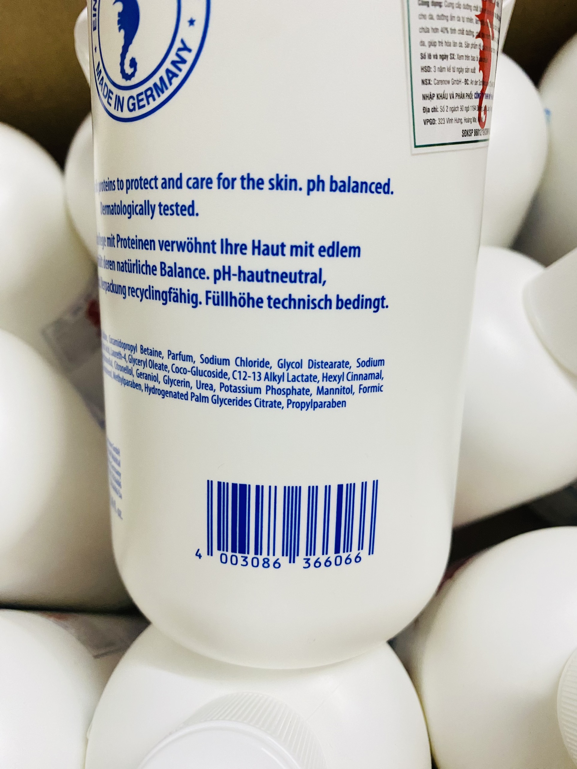 [CHÍNH HÃNG] Sữa tắm cá ngựa ALGEMARIN Đức CÓ VÒI 500ml