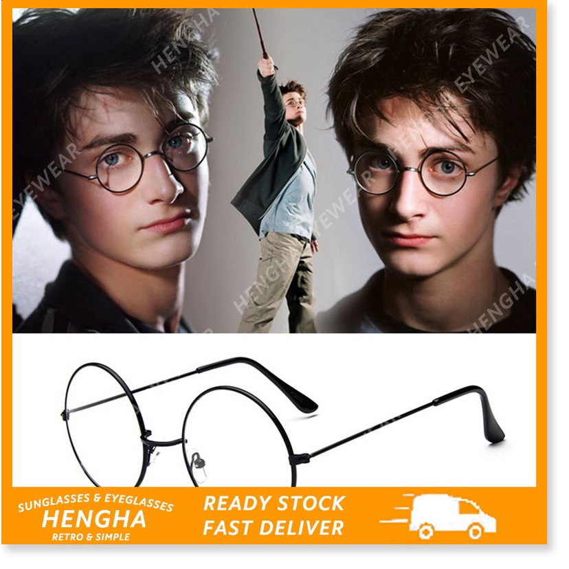 ( HÀNG có sẵn ) mắt kính tròn hóa trang Harry Potter