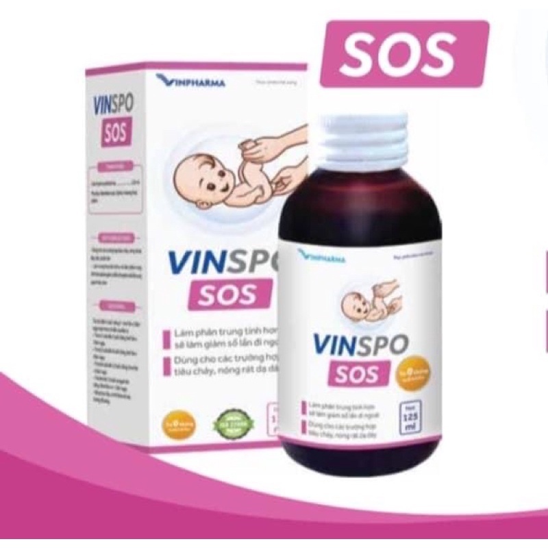 Siro hỗ trợ tiêu hoá cho trẻ em VINSPO SOS (125ml)