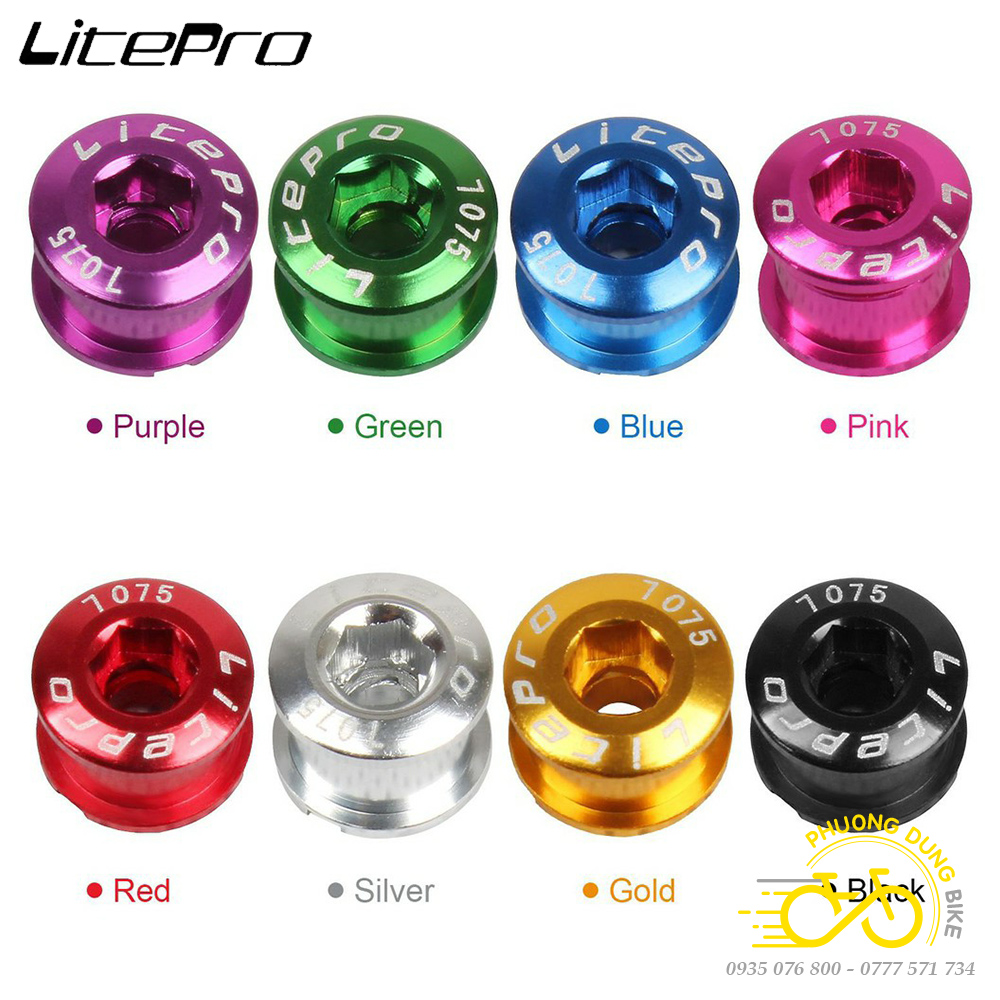 Bộ 5 Ốc vặn đĩa răng vào giò xe đạp LITEPRO