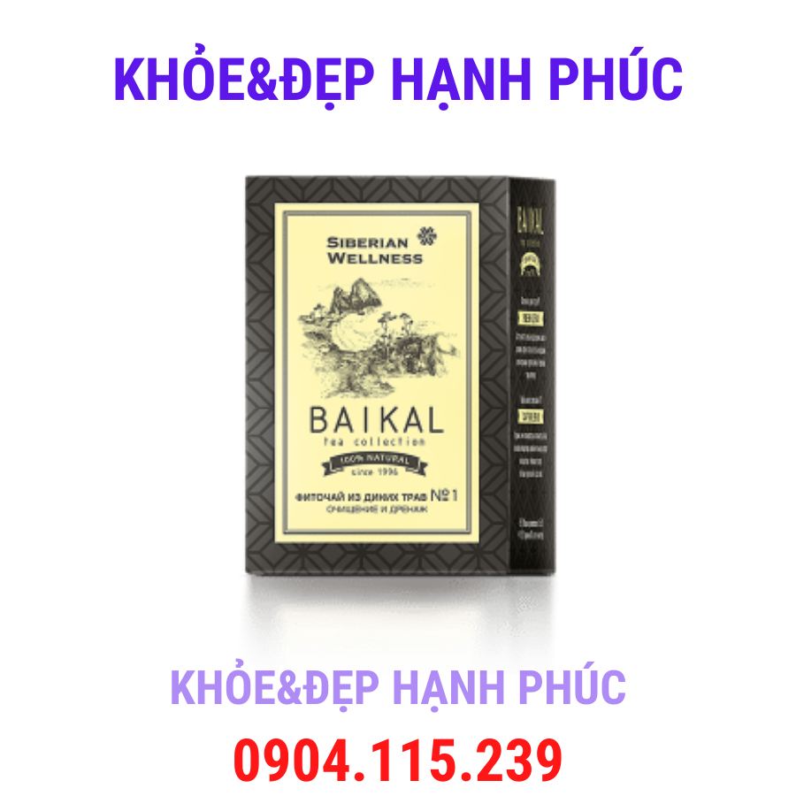 [Trà gan ruột thận N1] Trà thảo mộc Baikal tea collection. Herbal tea N1 - 30 túi