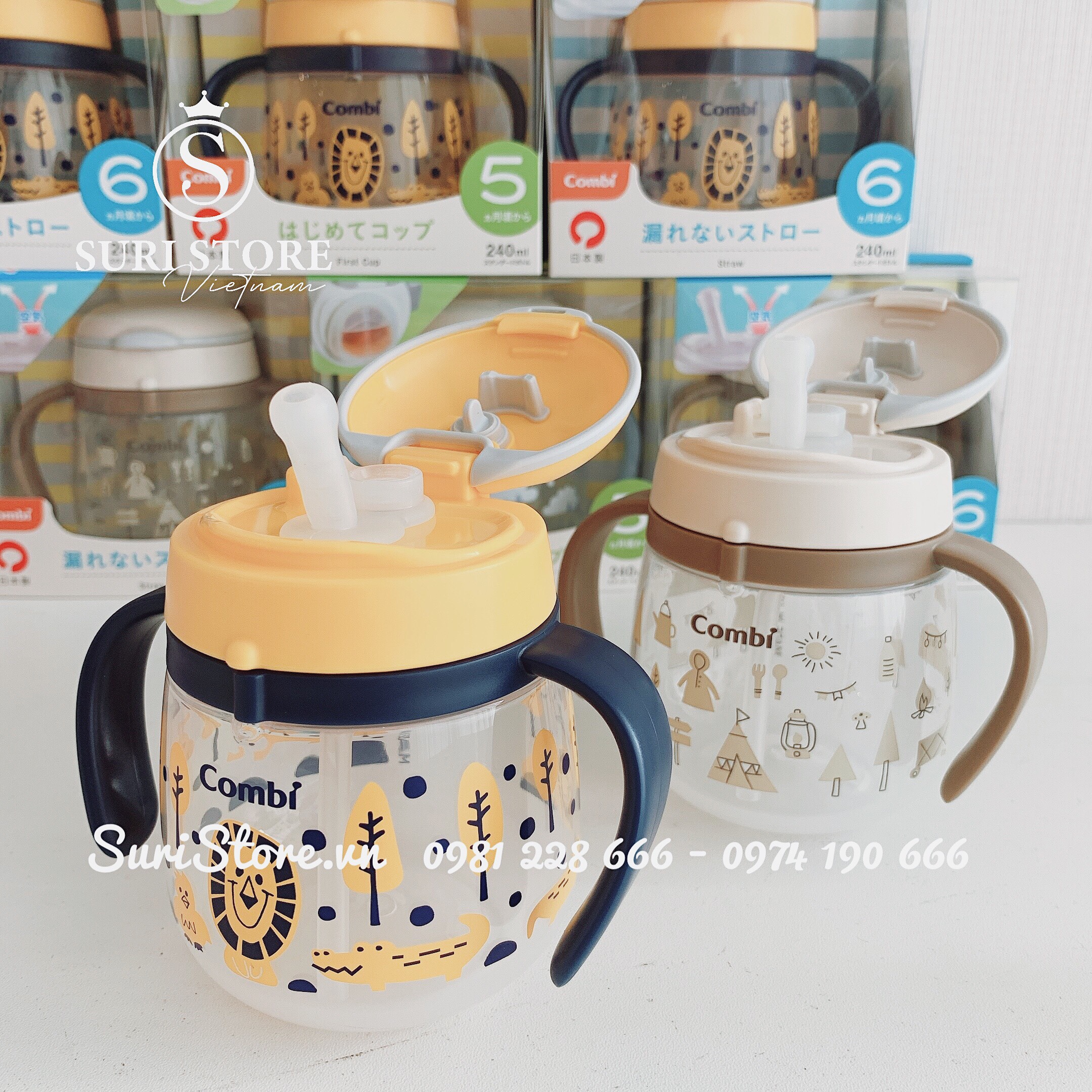 Cốc tập uống Combi Lakumug