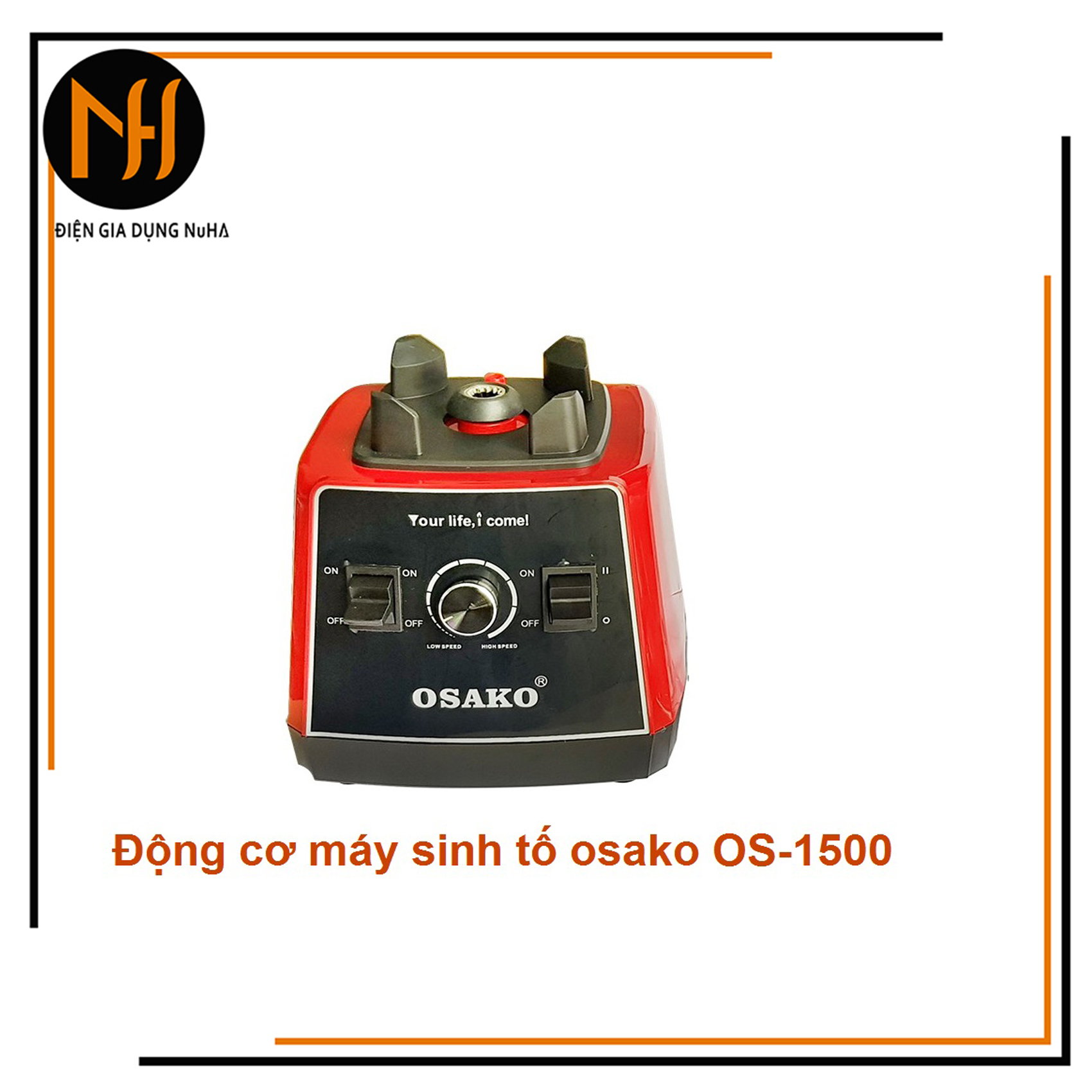 Thân dưới và phần cối máy bán tách rời của máy xay sinh tố công nghiệp osako os-1500 dao 6 hoặc 8 lưỡi tùy đợt bảo hành máy 12 tháng