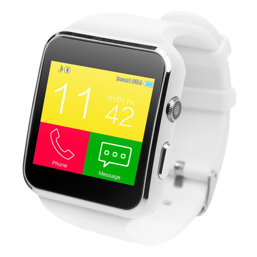 [HCM]Đồng hồ thông minh màn hình cong SmartWatch SX6 (Đen)