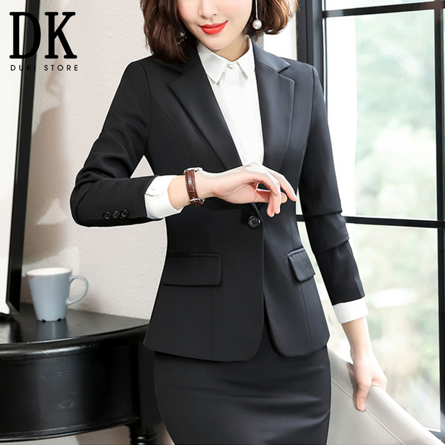 Bộ vest nữ công sở 2 lớp chỉ 369K / 1 bộ DKU0040 - DUKI STORE