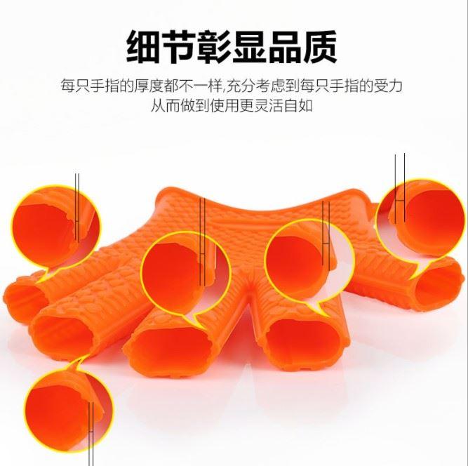 Cách Nhiệt, Găng Tay Nhà Bếp, Lò Vi Sóng Lò Nướng 5 Ngón Nướng Dày Silicone Găng Tay Chịu Nhiệt Cao Chống Nóng Găng Tay