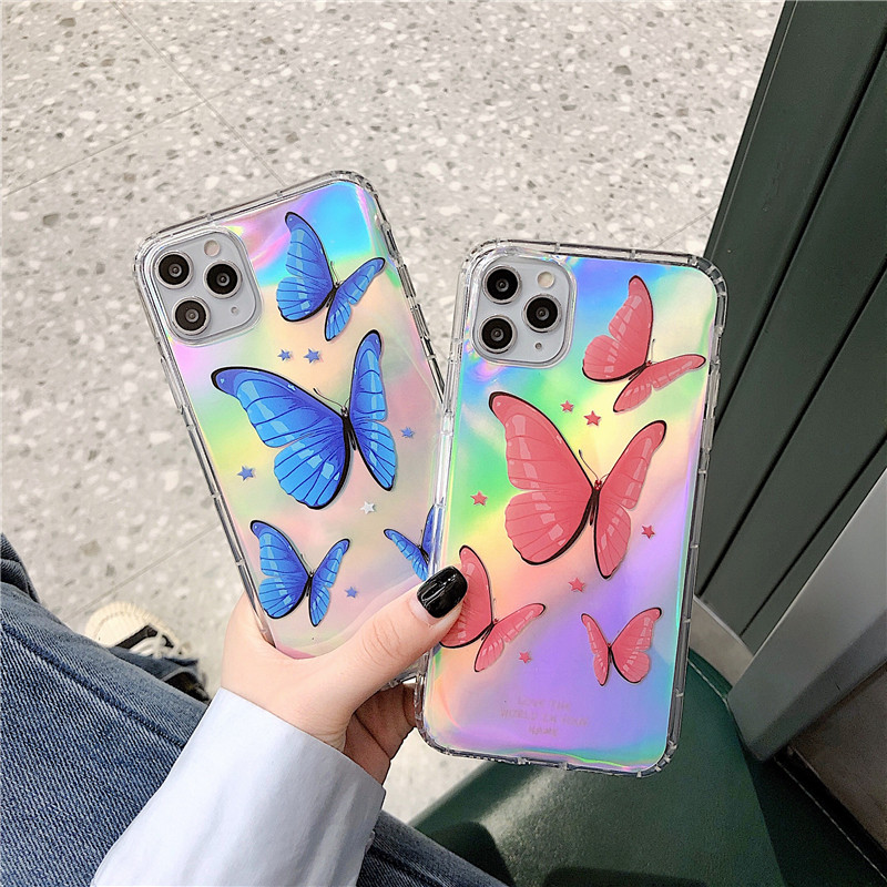 Ốp Lưng Silicon Chống Sốc Phản Quang Butterfly