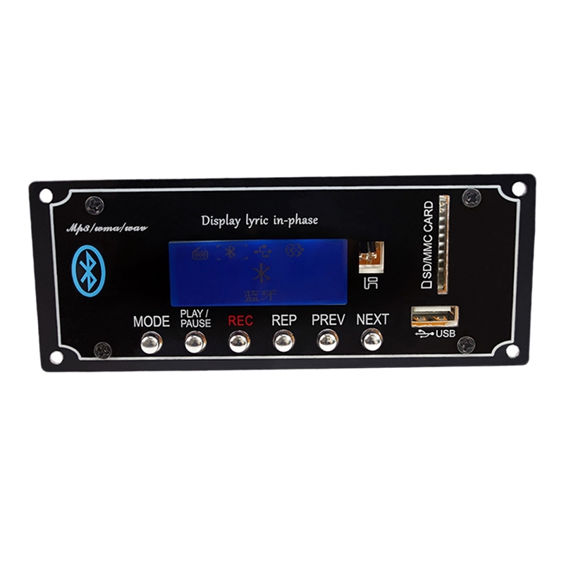Bảng giá Decoder Board,Bluetooth MP3 Decoding Board Module Support FM Radio USB TF AUX Display Lyrics Phong Vũ