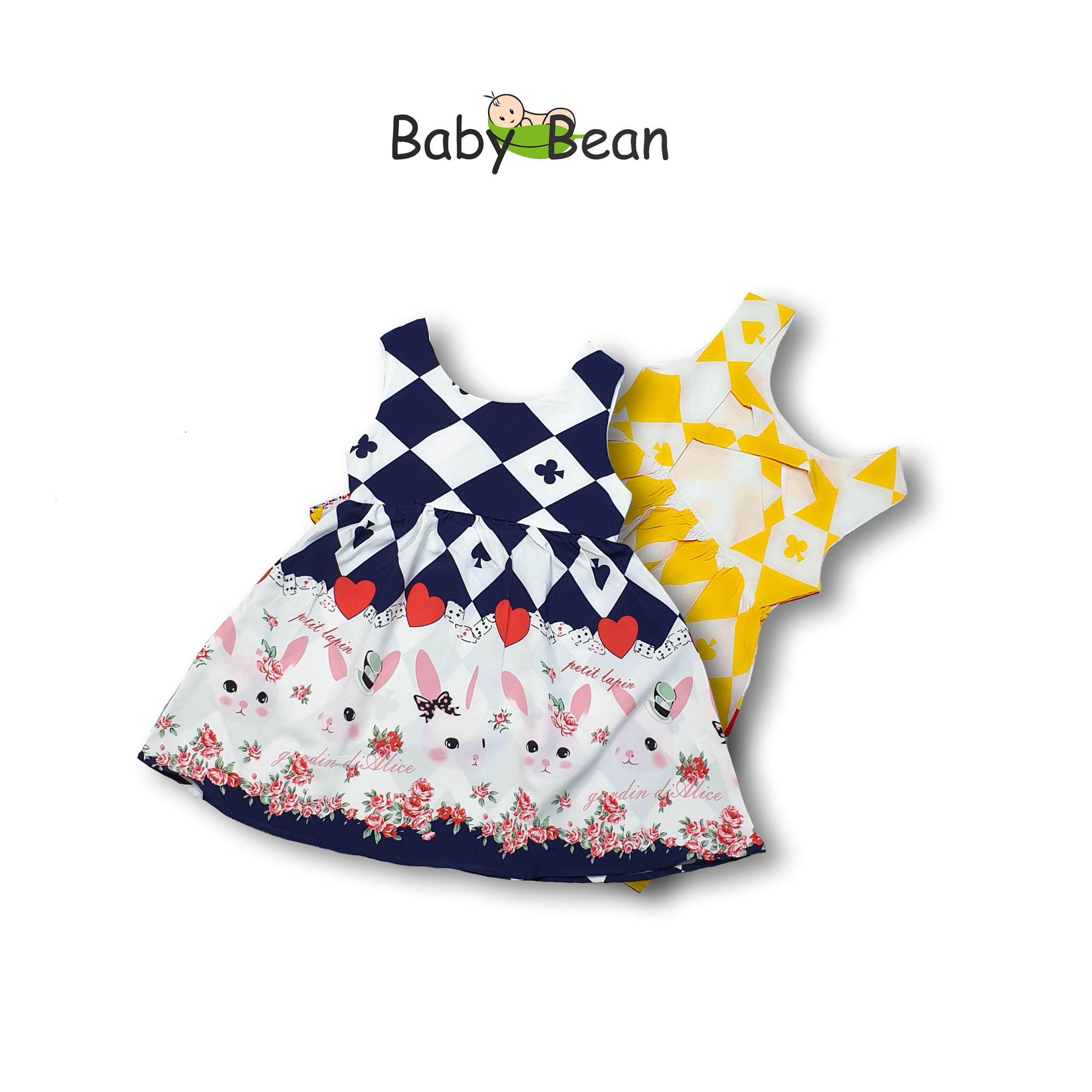 Váy Đầm Lụa 2 Dây Chéo Lưng Bé Gái BabyBean (10kg-35kg)