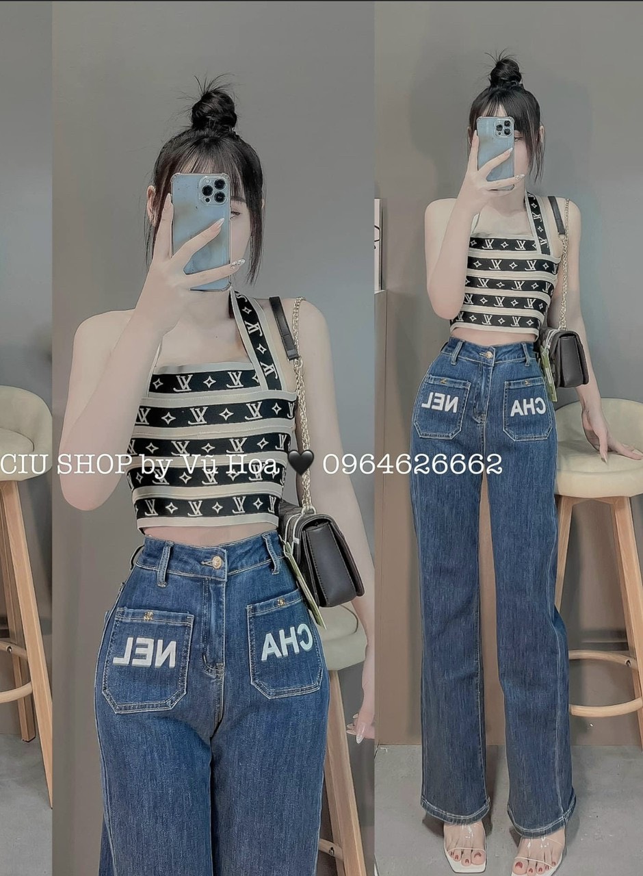 Áo len 2 dây đan chéo lưng sexy