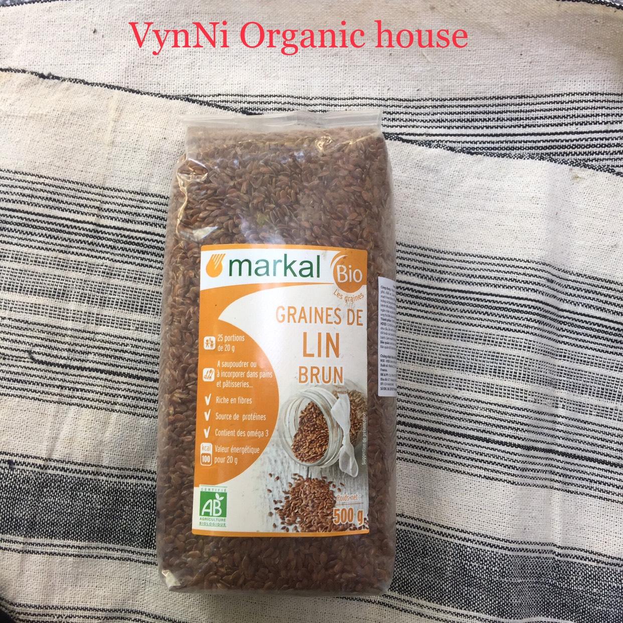 Hạt lanh vàng hữu cơ Markal 500g - Linseed