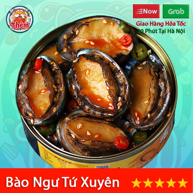 Combo bào ngư và tôm hùm đất sốt cay đóng hộp