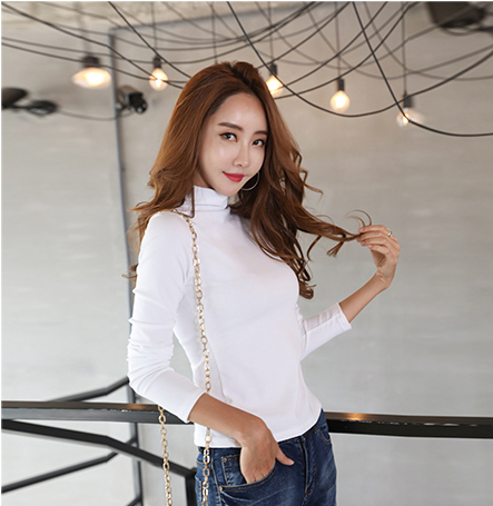 Áo Thun Giữ Nhiệt Nữ Co Dãn Xịn Xò Hottrend Kiểu Cổ Cao Dáng Thời Trang Blue Monday WM TOP 014