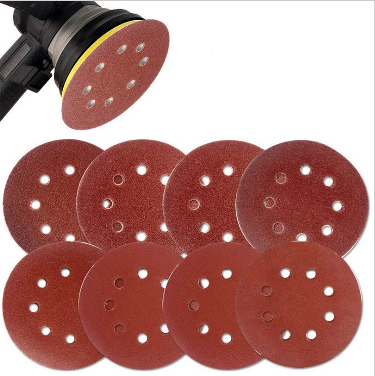 (Combo of 5) Round Sandpaper with 180mm Holes (Smoothness from 40 to 320)