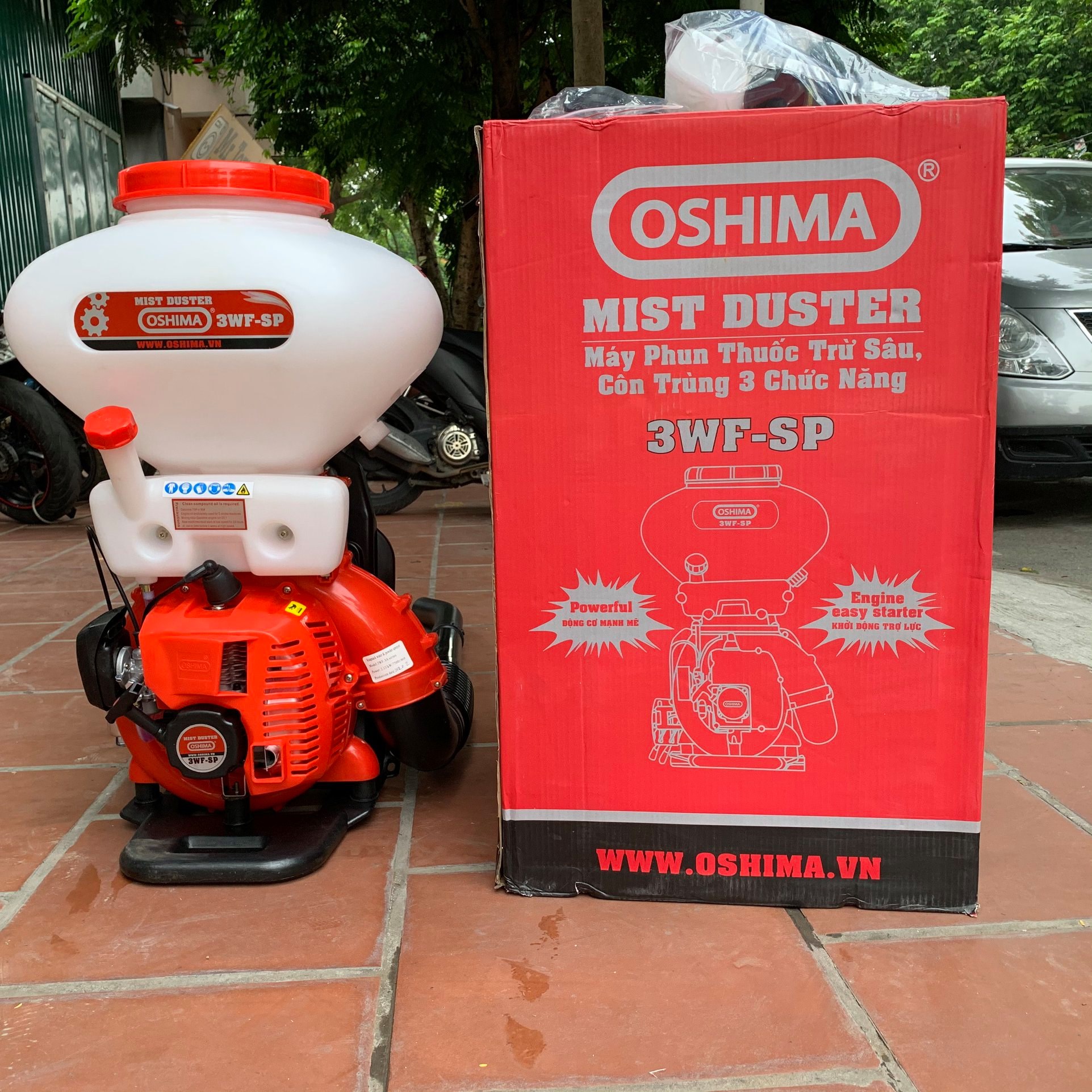 Máy Phun Xạ Phân Oshima 3WF-SP