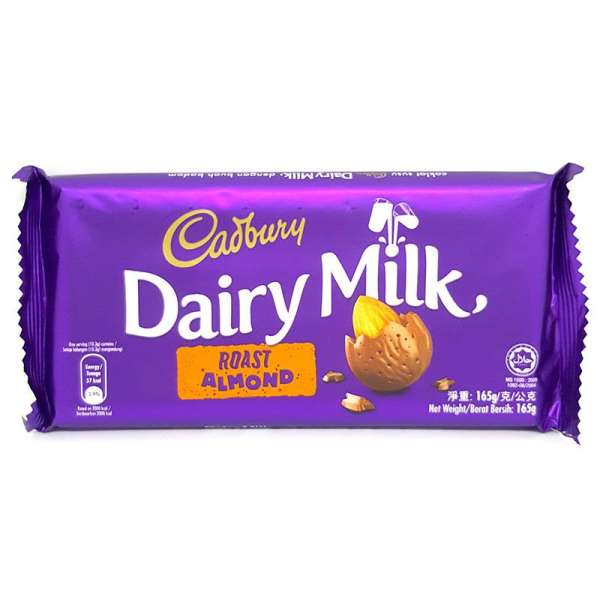 Socola Hạnh Nhân Cadbury Dairy Milk (165g)