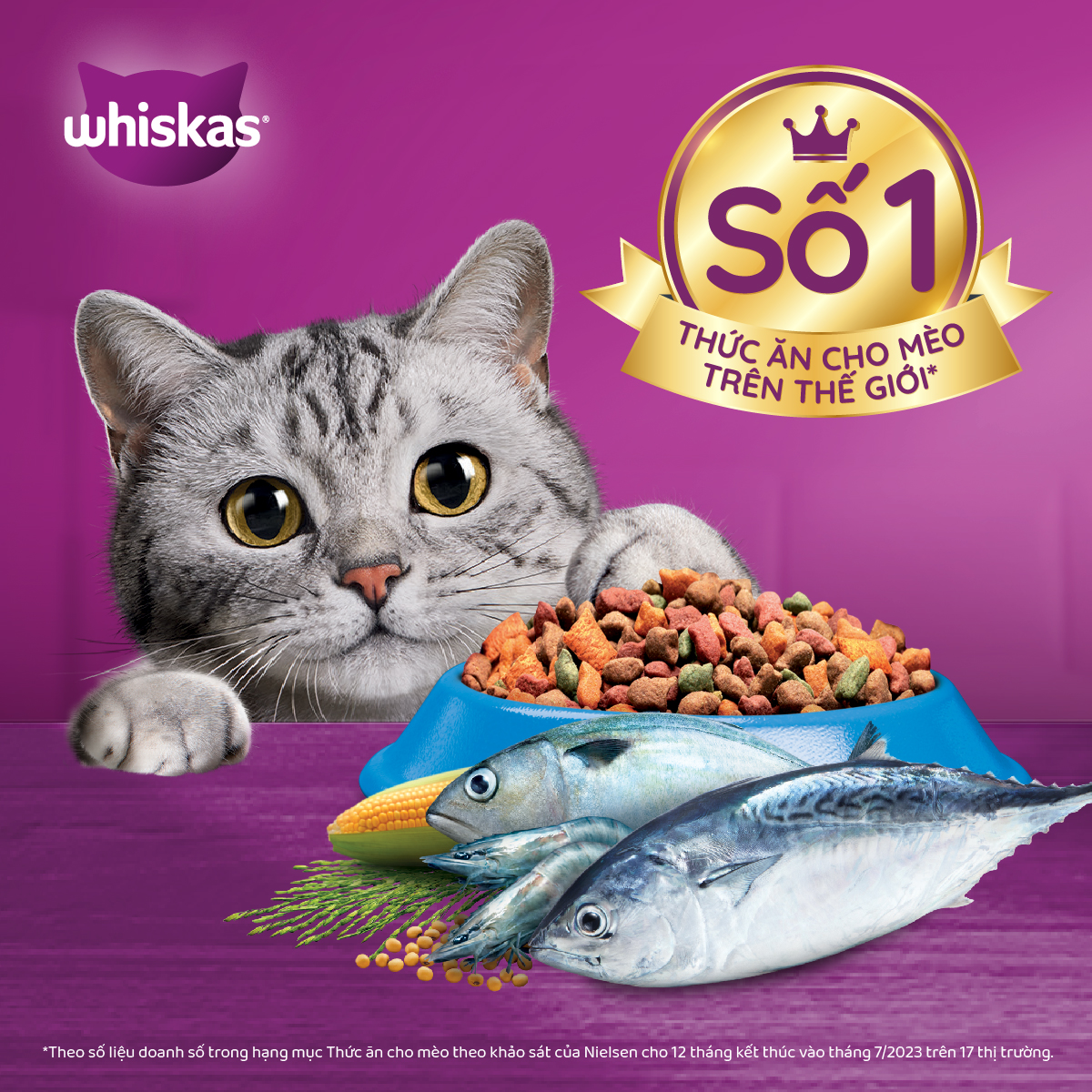Thức ăn cho mèo Whiskas 400g