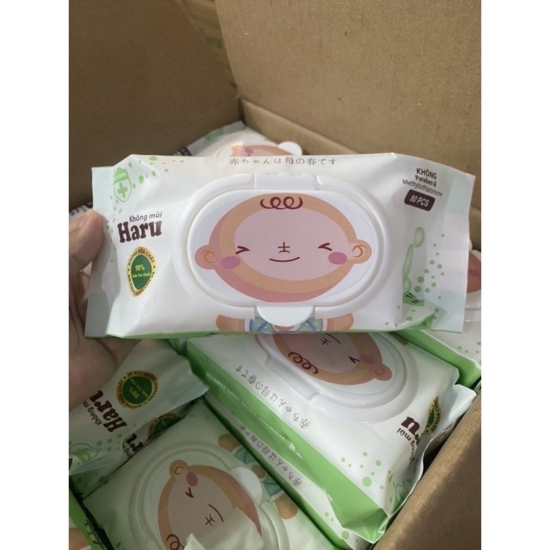 COMBO 10 BỊCH Khăn ướt/Giấy ướt không mùi Bobo (1 bịch 100 tờ rút)