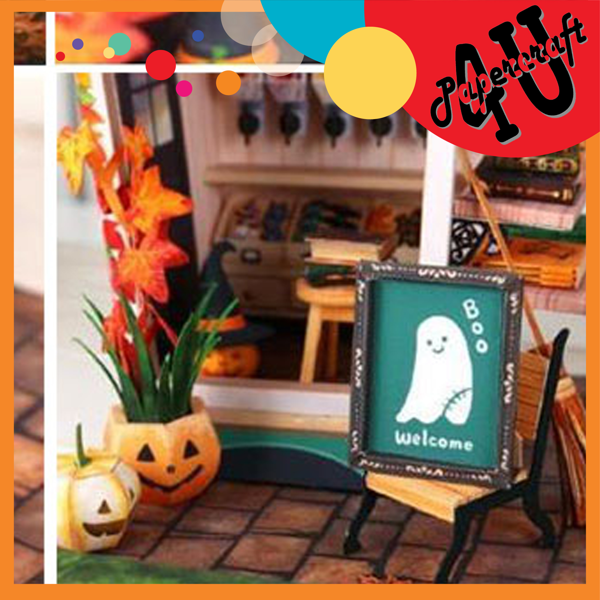 Mô hình giấy 3D cửa hàng Halloween