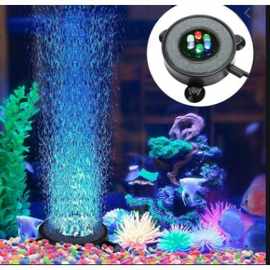 [HCM]Dĩa sủi oxy có đèn Led cho bể cá cảnh.