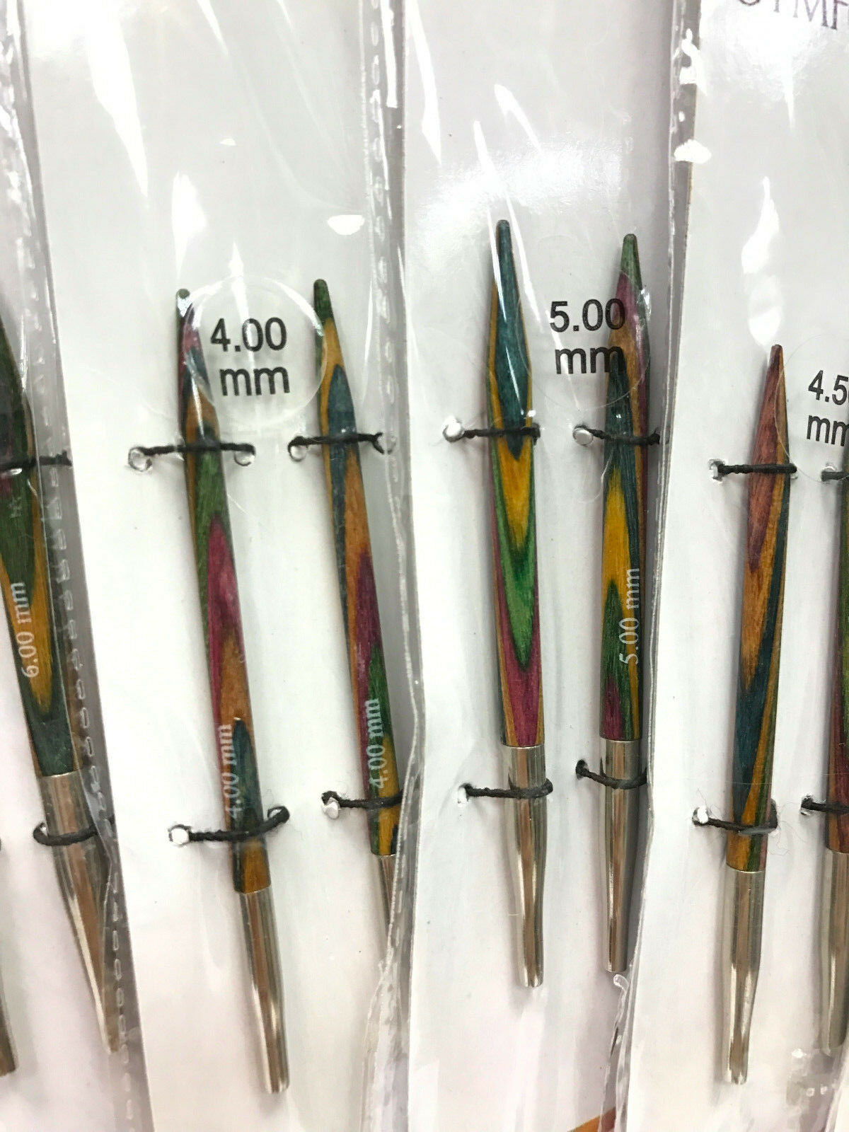 KnitPro Symfonie Wood Interchangeable Knitting Needles Tips 2.0mm to 8.0mm