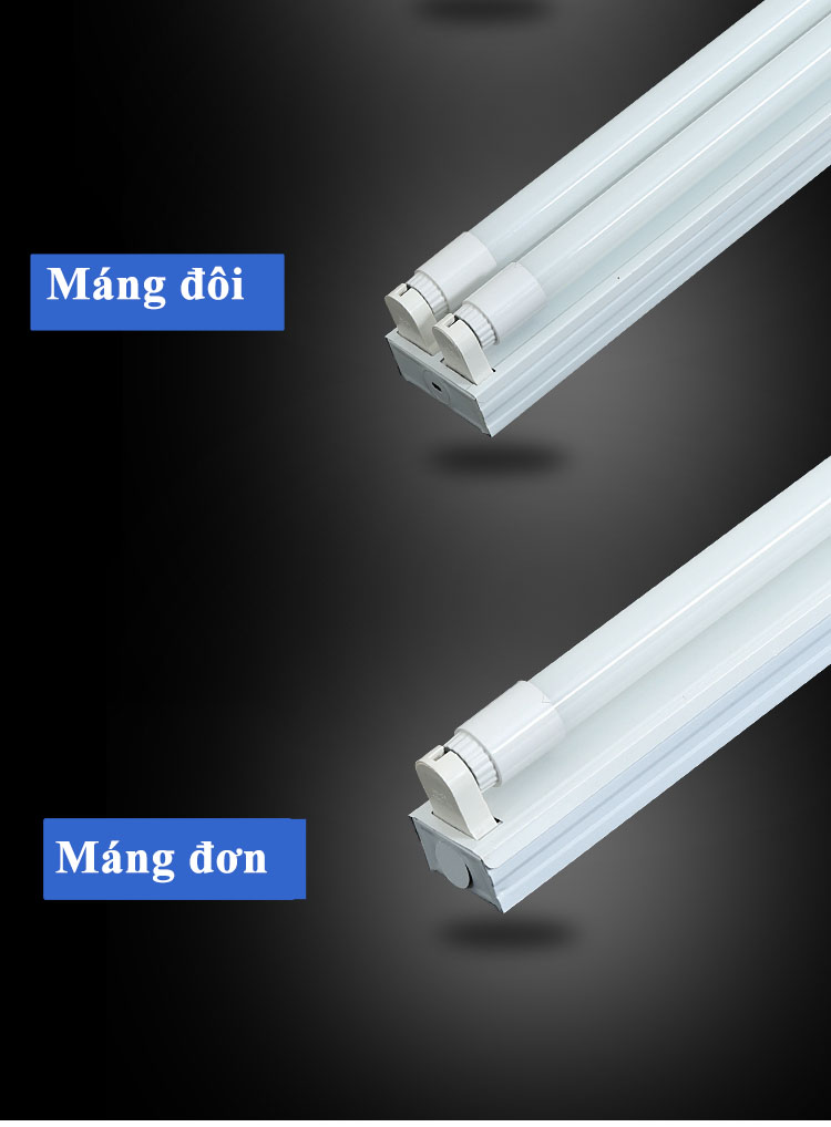 Bộ 5 Bóng đèn led Tuýp thủy tinh 20W 1,2m