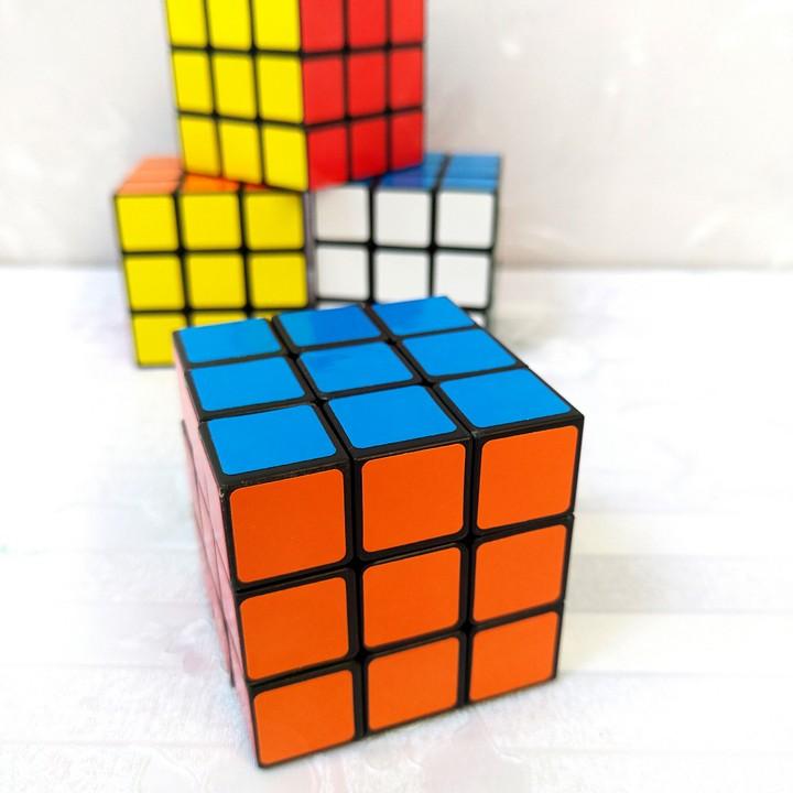Rubik's cube 3x3, black trim, intellectual development toy, toy for kids