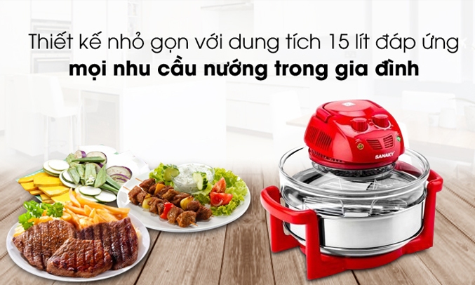 Lò Nướng Thủy Tinh Sanaky VH-188D