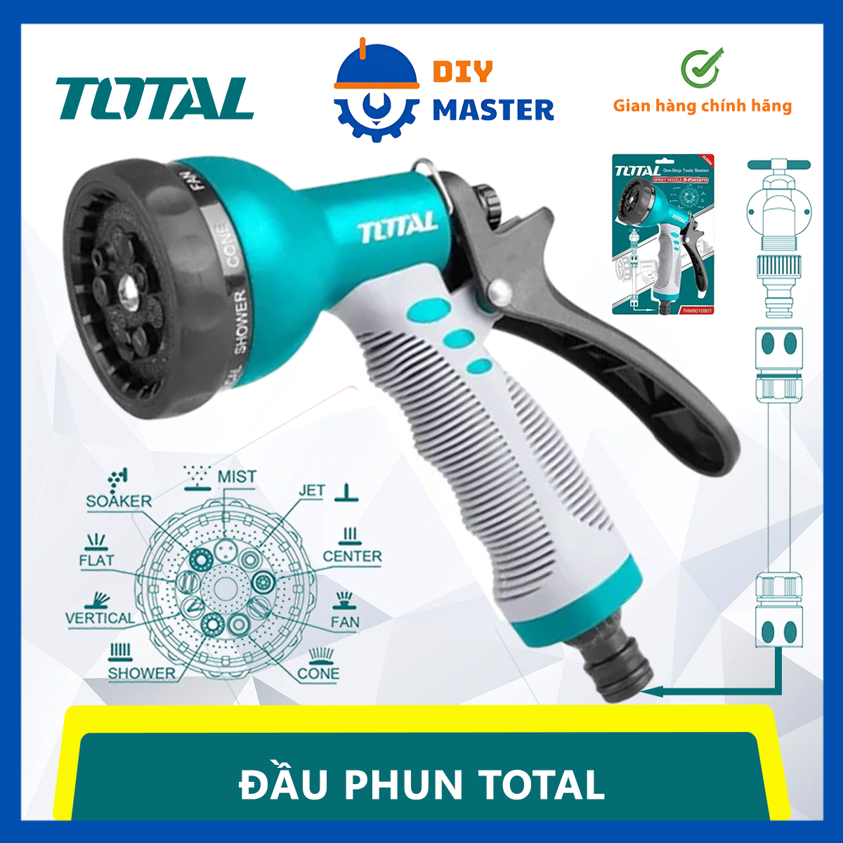 Total thws0104.0water sprayer nozzle 3/4