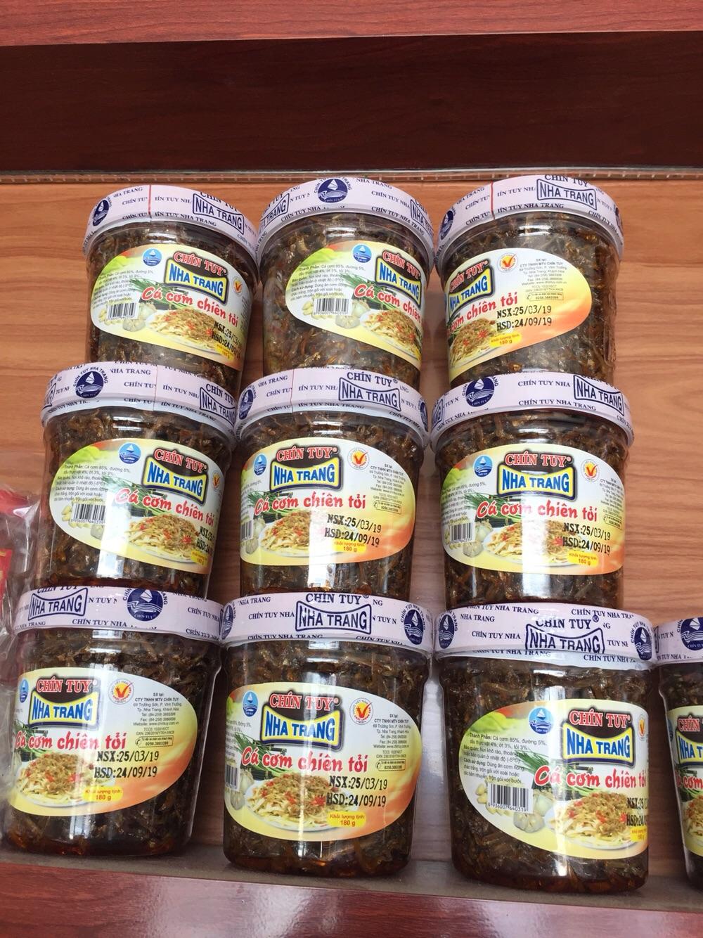 Cá cơm chiên tỏi chín tuy hũ 180gr