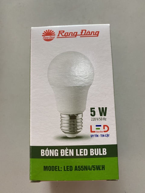 Bóng led tròn 5w Rạng Đông [Ảnh thật] [Có bảo hành] [Có sẵn] [Chính hãng]