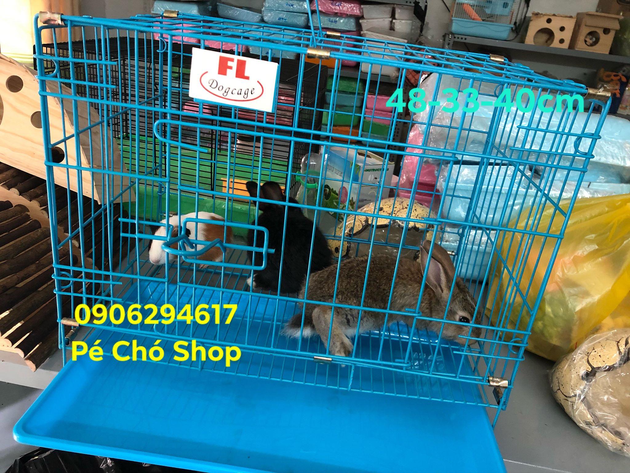Lồng SẮT DÀY sơn tĩnh điện d48r33c40 cho thỏ,bọ,chó,mèo,..