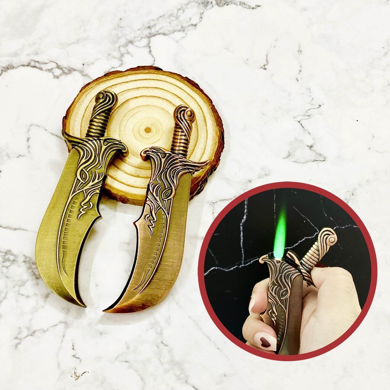 (BẬT LỬA ĐỘC LẠ) HỘT QUET KHÈ HÌNH CÂY ĐỒ LONG ĐAO GIÁ RẺ