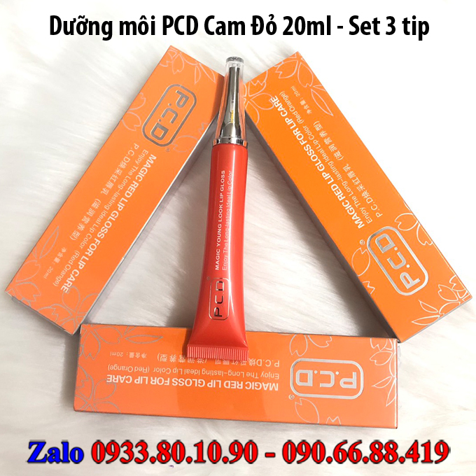 [Set 3 tip Cam đỏ ]  dưỡng PCD kích màu môi sau phun xăm 20ml