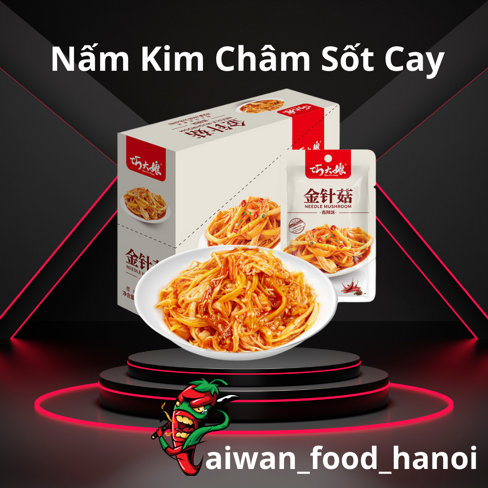 Nấm Kim Châm Sốt Cay Siêu Ngon - Gói 22gr