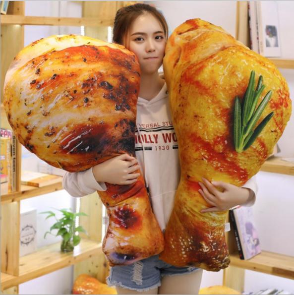 GẤU BÔNG HÌNH ĐÙI GÀ 3D SIÊU THẬT 3 SIZE