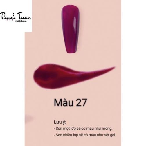 Sơn gel thạch BoBo chất đậm đặc, bám móng, lên màu chuẩn 15ml Set 30 chai - Phụ kiện đồ nail Thanh Tuấn