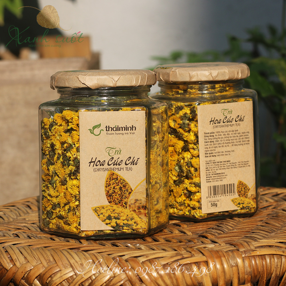 [Thái Minh] Trà Hoa Cúc Chi Sấy Lạnh 50g-  Chrysanthemum Indicum Tea [Xanh Suốt]