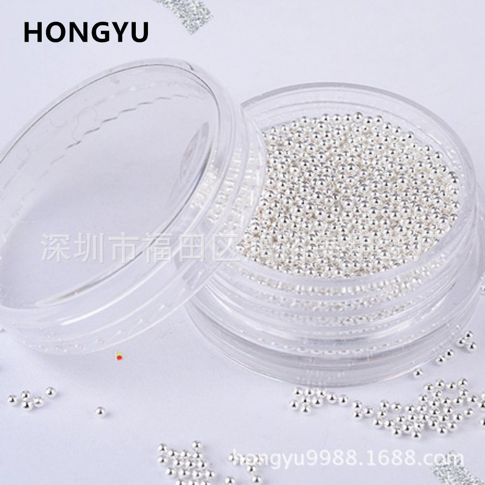 Hủ bi kim loại size nhỏ đính móng