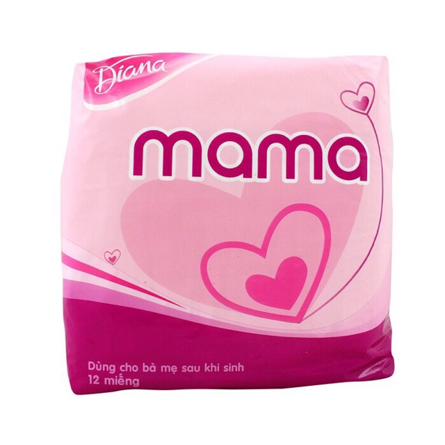 Bỉm Cho Mẹ Sau Sinh Diana Mama 12 Miếng
