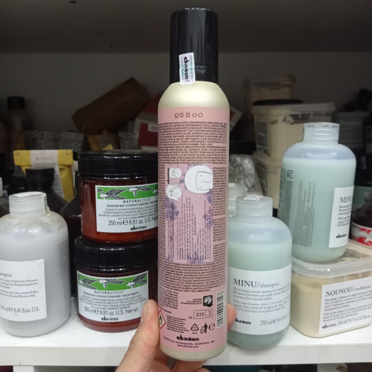 [HCM]Kem bọt tạo phồng Davines Volume Boosting Mouse 250ml