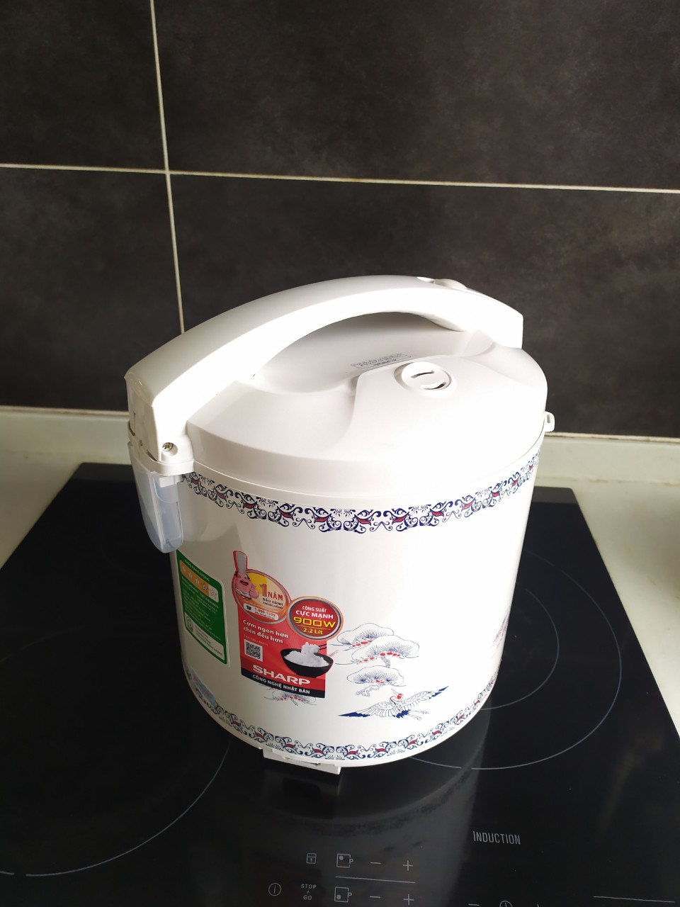 Nồi cơm điện sharp 2.2 lít ks-223tjv-cr