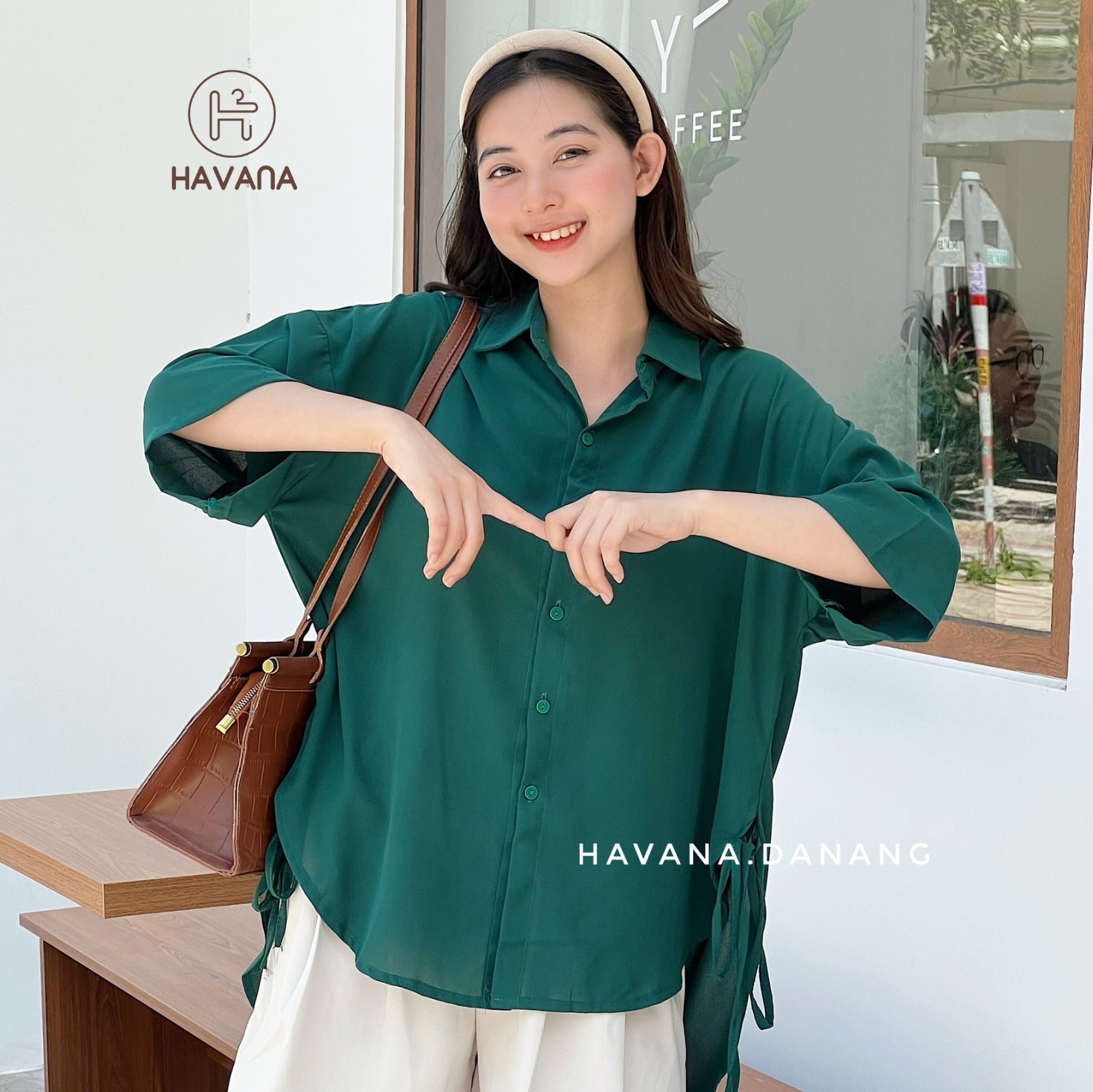 Áo sơ mi lụa nữ, sơ mi lụa cộc tay buộc dây hai bên eo freesize form rộng