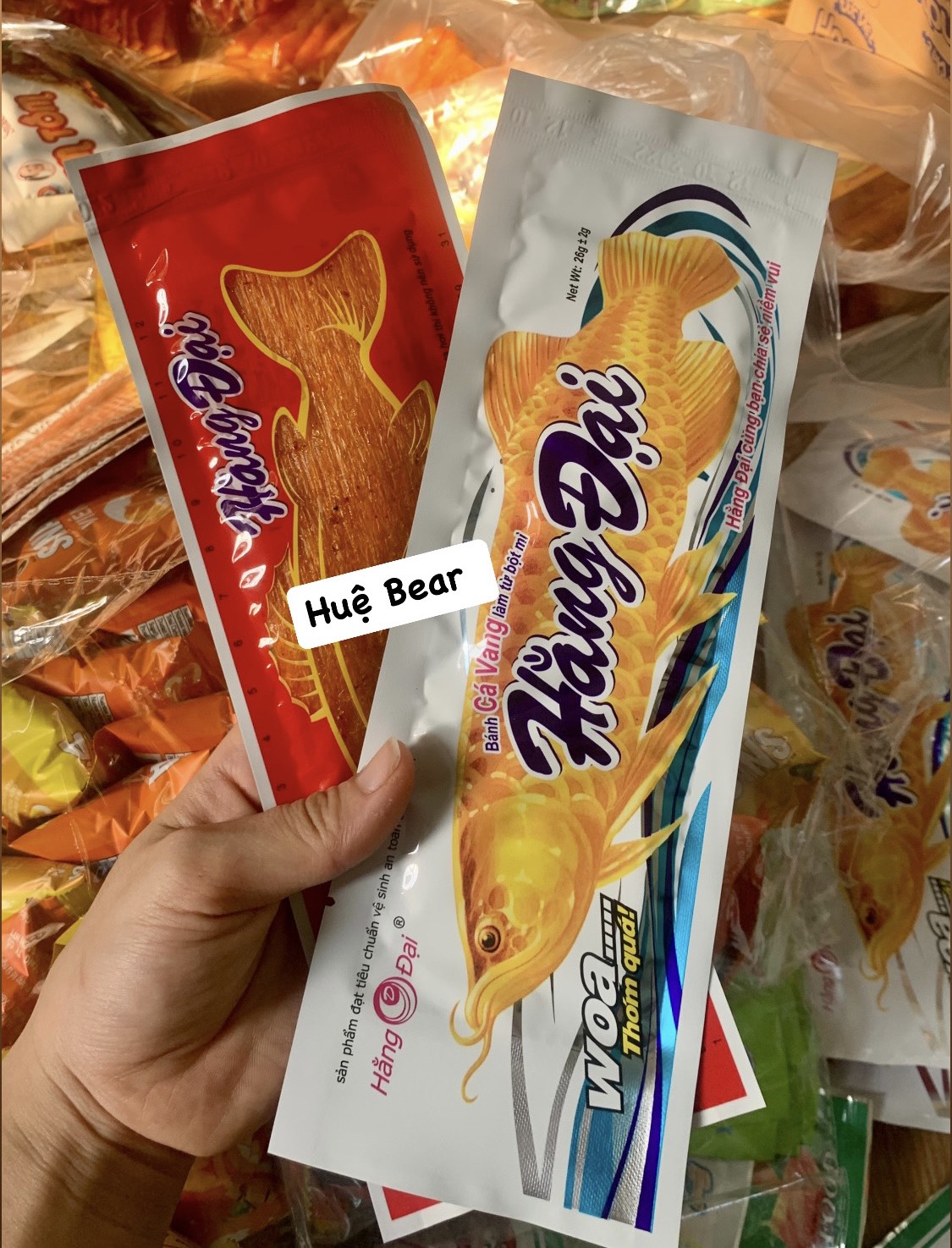 Bịch 10goi snack cá vàng thơm ngon