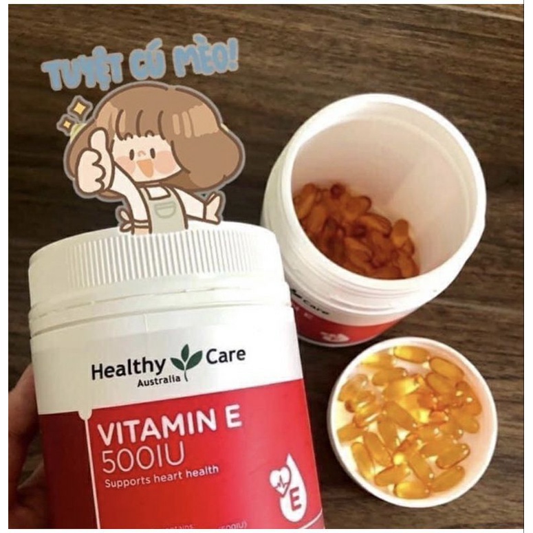 Vitamin E Healthy Care 500Iu, 200 Tablets