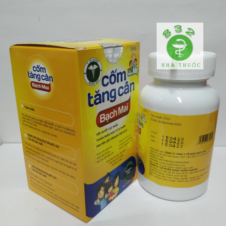 Cốm tăng cân Bạch Mai - Giúp tăng cường sức đề kháng