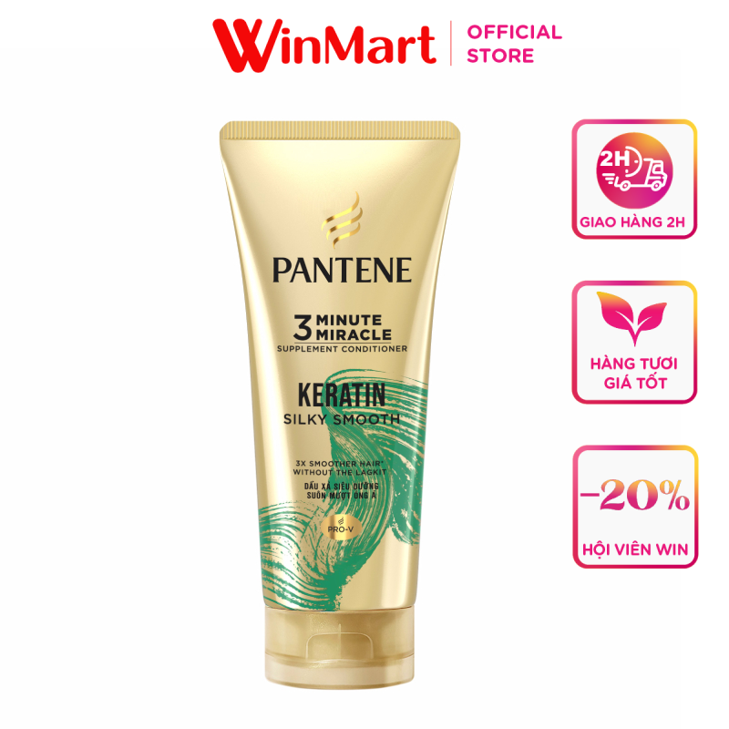 -dầu xả pantene 3 phút óng ả 300ml